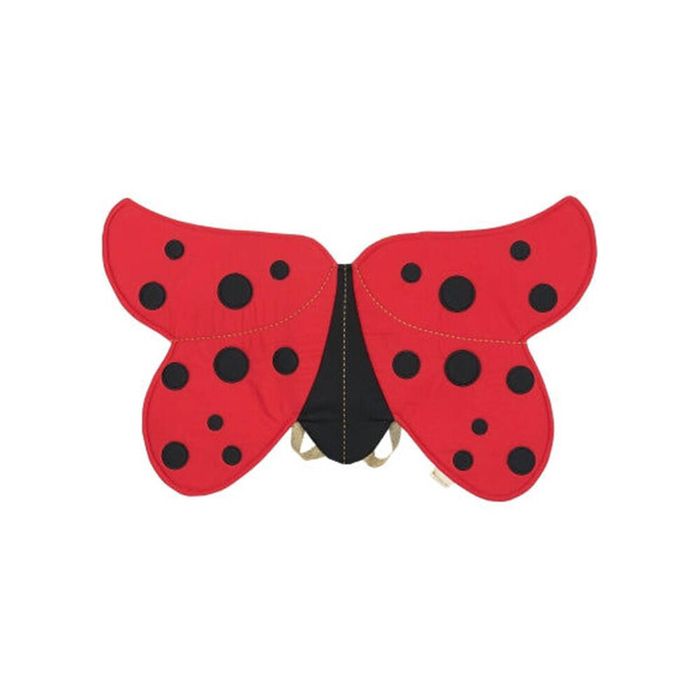 Fabelab Organic Cotton Kids/Children Fun Dress Up Pretend Wings Ladybug 3y+