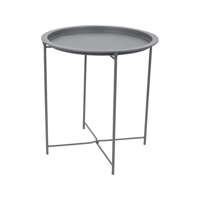 Harbour Housewares Round Steel Tray Tables - Pack of 1