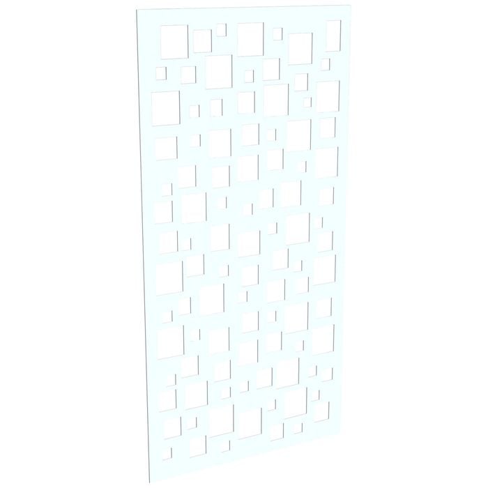 ProtectorAl 300-1200w x 1201-2400h Gloss White/Satin White Squares Unframed Composite Deco Panel