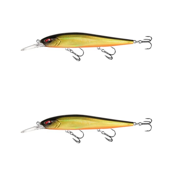 2x 13 Fishing 110mm Whipper Snapper Jerkbait Fishing Lures - Goldilocks