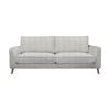 Alexa 3 Seater Fabric Sofa Glacier Light Grey