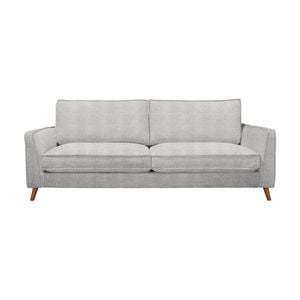 Alexa 3 Seater Fabric Sofa Glacier Light Grey