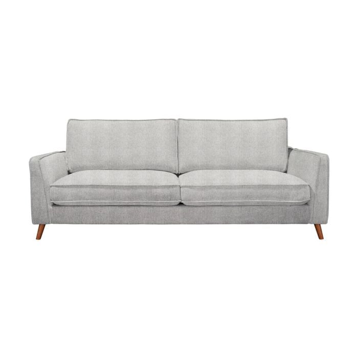 Alexa 3 Seater Fabric Sofa Glacier Light Grey