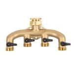 Nylex Brass 4 Way Tap Adaptor