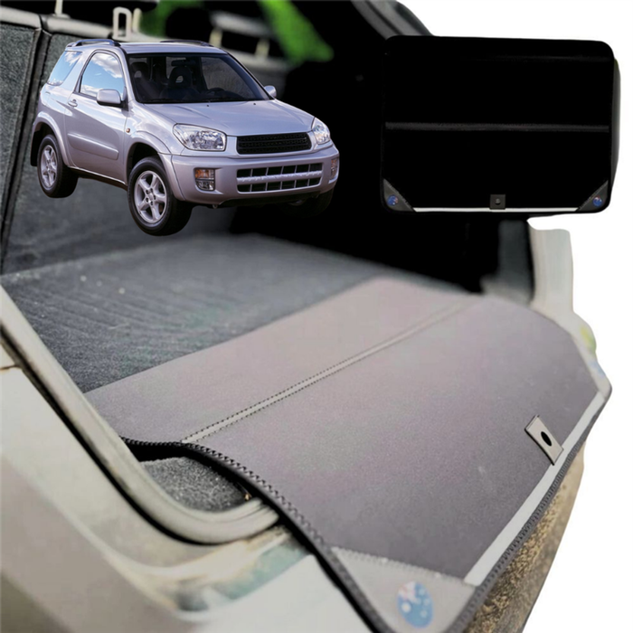 Rear Cargo Boot Bumper Protector for Toyota RAV4 2000 - 2005 2-Door (XA20) - XL (98 x 55) - Black