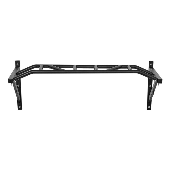 VEVOR Pull Up Bar Black Multi-Grip Wall Mounted Heavy Duty Steel for Home Gym