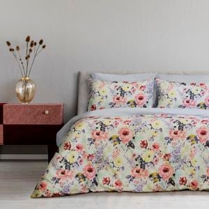 Ardor Boudoir King Spring/Multi Holly Printed Floral Quilt Cover Set