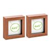 Nicola Spring Acrylic 3d Box Photo Frames - 4" X 4" - Pack Of 2