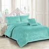 Georges Fine Linens Amara Sea Green Quilt Cover Set Super King