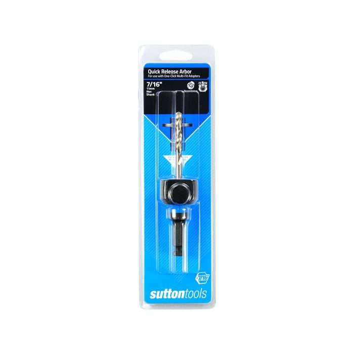 Sutton Tools 7/16" Hex Shank Quick Release One Click Arbor