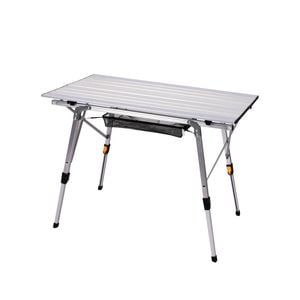 Levede Camping Table Aluminium Roll Up White