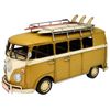 Boyle Metal Collectable Surfers Van Yellow 32x12.5x17cm Vintage Diecast Model