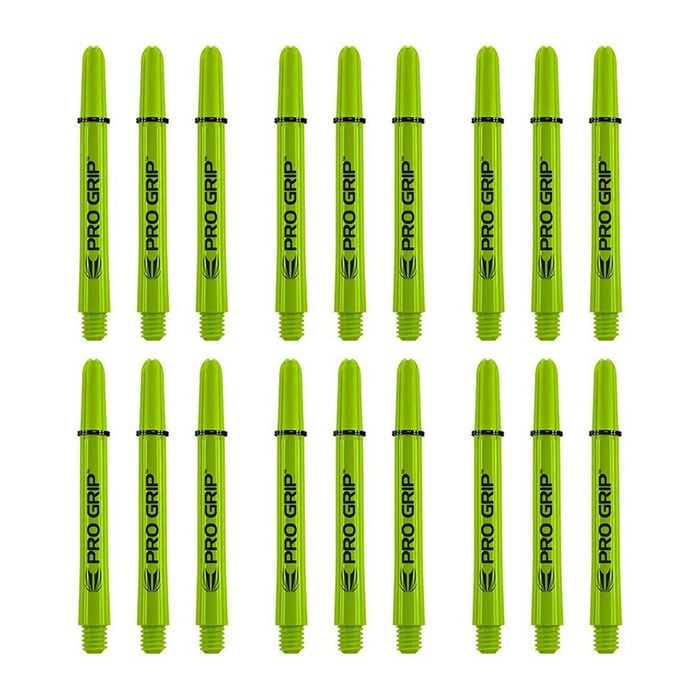 18pc Target Pro Grip Nylon Shaft Replacement Dart Accessory Short Lime Green