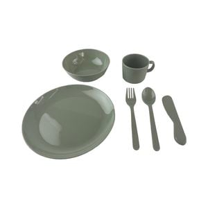 All Set 6 Piece Bamboo Dinner Set For 1