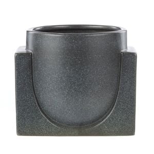 Amalfi Ponti Stoneware Planter Black 20x17x18cm