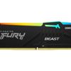 Kingston Fury Beast DDR5 RGB 32GB (2 x 16GB) 6000MHz CL36 EXPO/XMP Desktop RAM - Black (BOX OPENED)