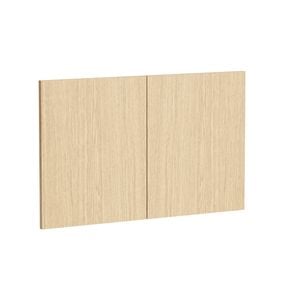 Kaboodle 900mm Honey Oak Modern Med Rangehood Doors - 2 Pack