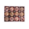 Catzon 12 Pcs Christmas Ornaments 8CM Shatterproof Hanging Balls for Xmas Wedding Party-Rose Gold