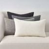 Gioia Casa Corduroy Corn Grain Cushion Covers - Grey, 50cm x 30cm (Pack of 4)