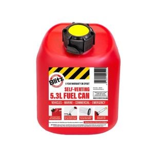 Blitz 5.3L Red Petrol Fuel Can