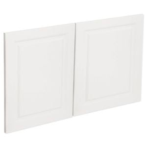 Kaboodle 1000mm Gloss White Heritage Fridge Cabinet Doors - 2 Pack