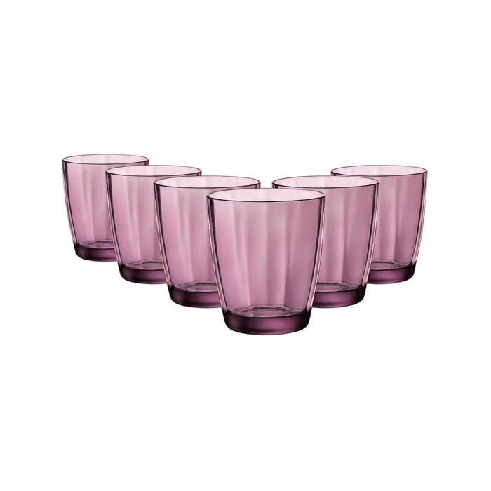 Bormioli Rocco Pulsar Glass Whiskey Tumblers - 390ml - Pack of 6