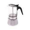 Casabarista Capri 3 Cup Glass Top Stainless Steel Espresso Maker (induction)