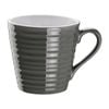Olympia Cafe Mug Charcoal Ripple 340ml Pack Of 6