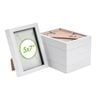 Nicola Spring 3d Box Photo Frames - 5" X 7" - White - Pack Of 5