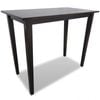 vidaXL Bar Table Light 110cm MDF Veneer Rubber