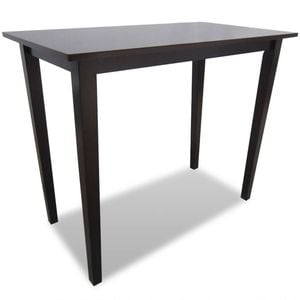vidaXL Bar Table Light 110cm MDF Veneer Rubber