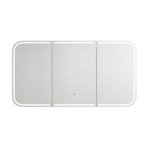 Attica 1500mm White Matte Porta LED Shaving Cabinet With Powerpoint / USB-C