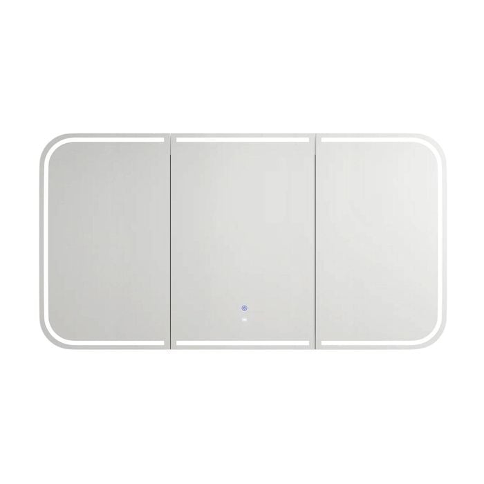 Attica 1500mm White Matte Porta LED Shaving Cabinet With Powerpoint / USB-C