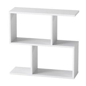 Levede 3 Tier Storage End Side Table in White Colour