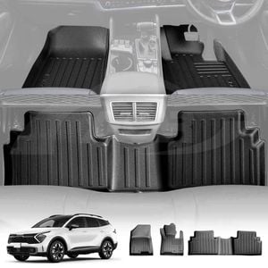 3D All-Weather TPE Floor Mats for Kia Sportage 2021-Onwards Customized Floor Liners Full Set Carpet