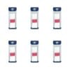 6x 6pc Malli White 8m  Sewing Embroidery Cross-stitch Thread