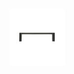 Lane 96mm Black Half Round Square Handle - 4 Pack