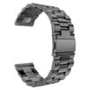 Stainless Steel Metal Watch Band Strap - For Samsung Galaxy Watch Garmin Venu Huawei Universal 20mm (Black)