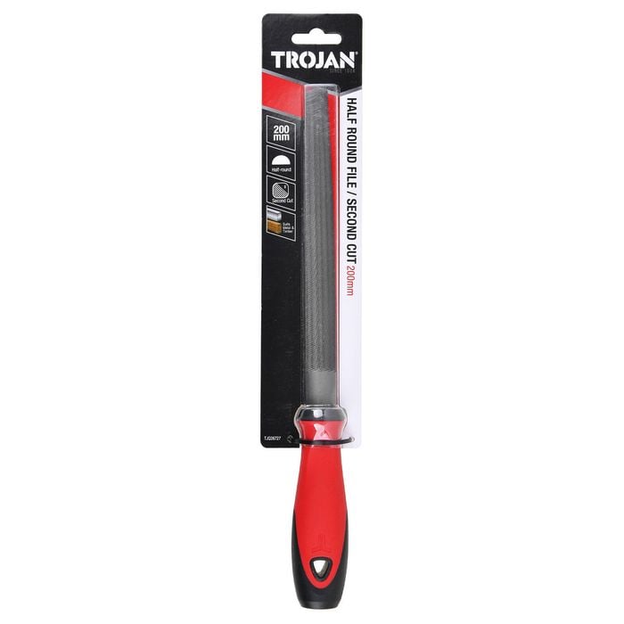 Trojan 200mm Second Cut Half Round File