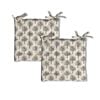 Lylac Homewares Tree of Life Set of 2 Cotton Chair Pads Natural 40 x 40 cm