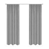 Smart Home Products 190cm-wide Steel Hamilton Pencil Pleat Blockout Curtain - 2 Pack - 150-230 x 160cm