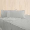 Bas Phillips Bamboo Cotton 400tc Bed Sheet Set W/pillowcase Mega King Silver