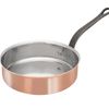 Matfer Bourgeat Copper Saute Pan - 280mm, Stainless Steel Interior, Cast Iron Handle