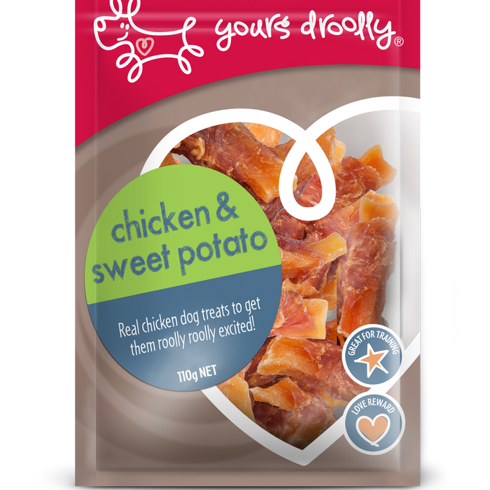 Yours Droolly Dog Treats - Chicken & Sweet Potato 110g