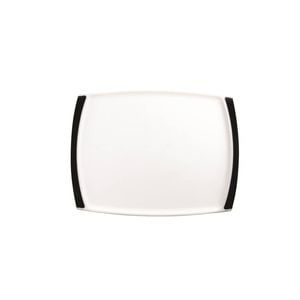 Dexas Concave Plastic 28x37cm Cutting Board Vegetable Chopping Rectangle White