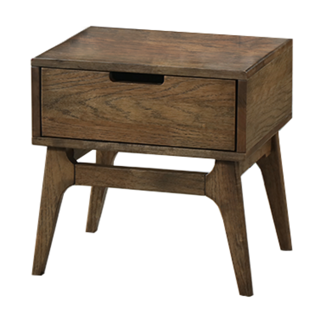 Paris Hardwood Bedside Table | Rustic Walnut - Bunnings Australia