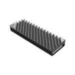 BOOC M.2 Heatsink Cooler, NVMe M.2 2280 SSD Double-Sided Heat Sinks with Silicone Thermal Pad for PC/PS5 System Build (Grey)