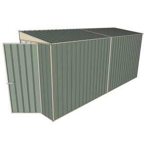 Build-A-Shed 1.2 x 4.5 x 2.0m Tunnel Shed Tunnel Hinged Door No Side Doors - Green