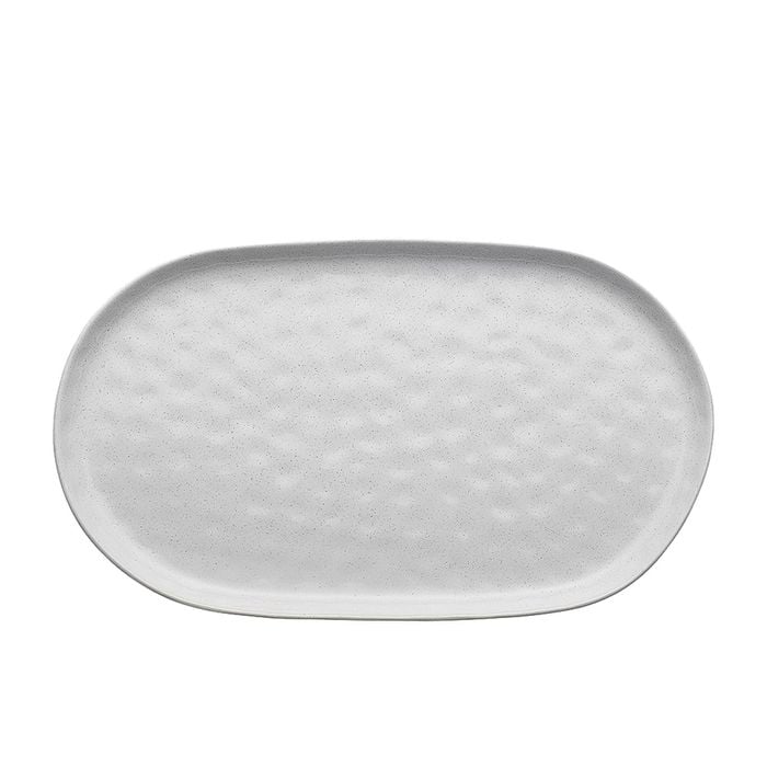 Ecology Speckle Oval Serving Platter 40x24x2cm Milk