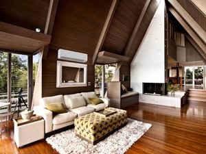 Lounge room with a Mitsubishi air conditioner